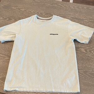 Patagonia Sky Blue Tee with Logo